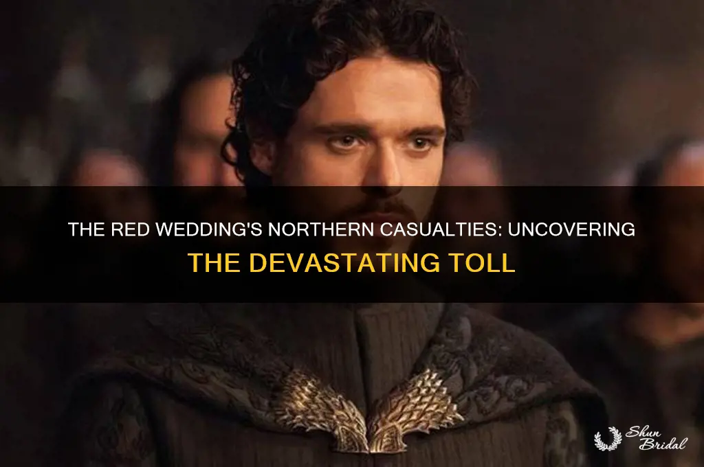 how many northerners died in the red wedding