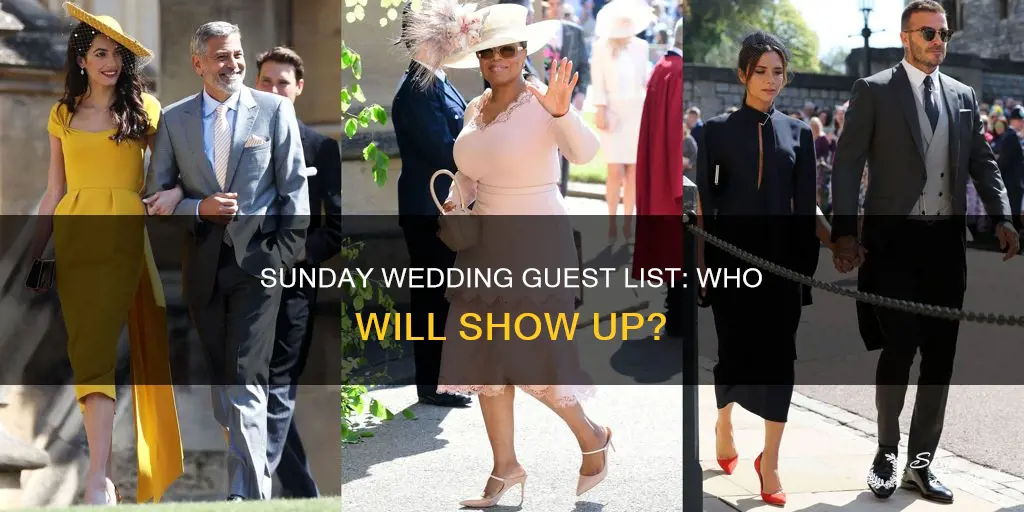 how many of my wedding guests will come sunday wedding