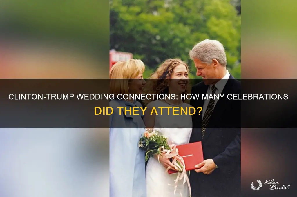 how many of trumps weddings did the clintons go to