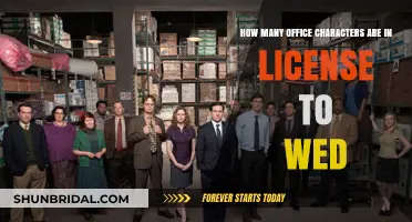 Office Stars in License to Wed: A Character Count