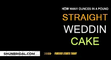 Straightening Your Wedding Cake: Ounces and Pounds Explained