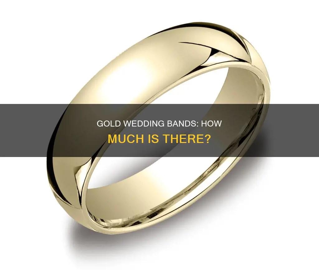 how many ounces of gold are in a wedding band