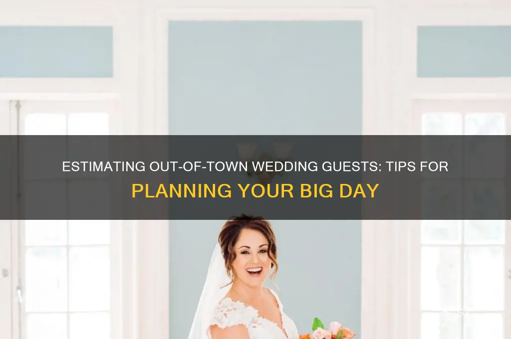how many out of town guests come to a wedding