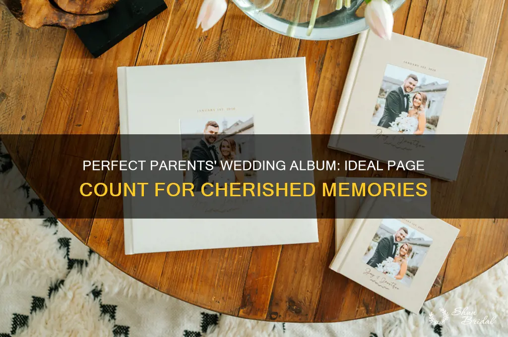 how many pages for a parents wedding album