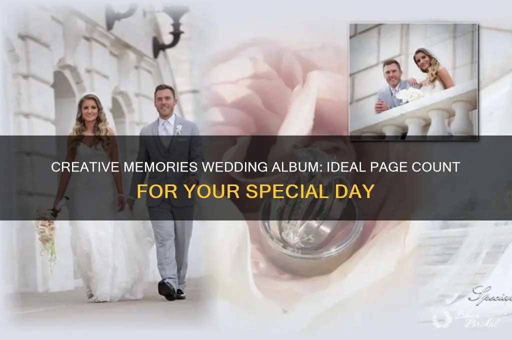 how many pages in a creative memories album wedding