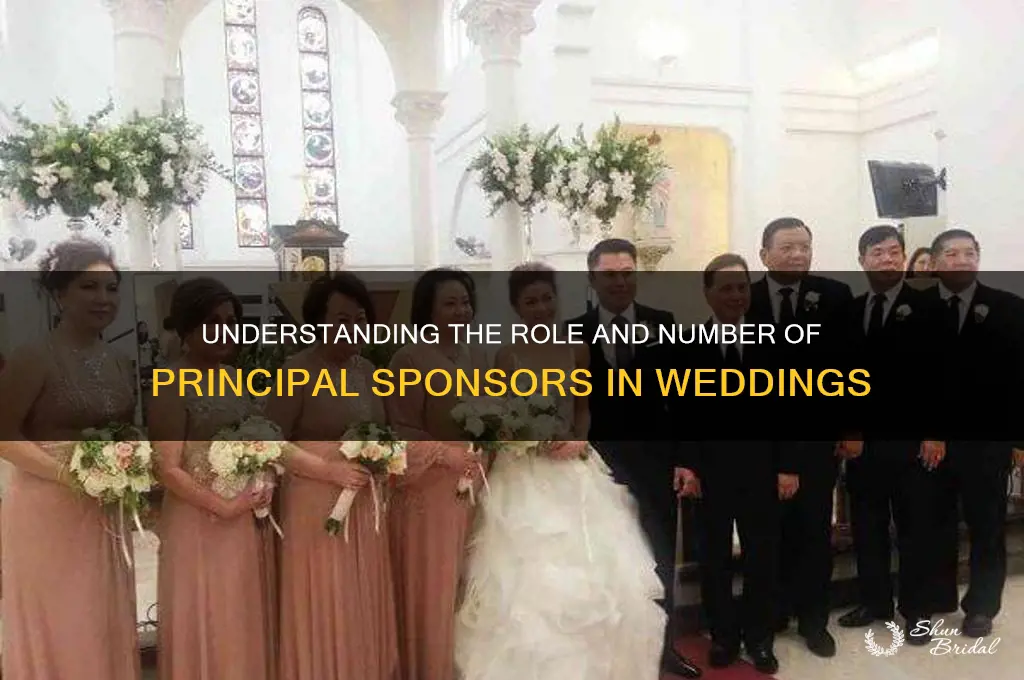 how many pairs of principal sponsors in a wedding