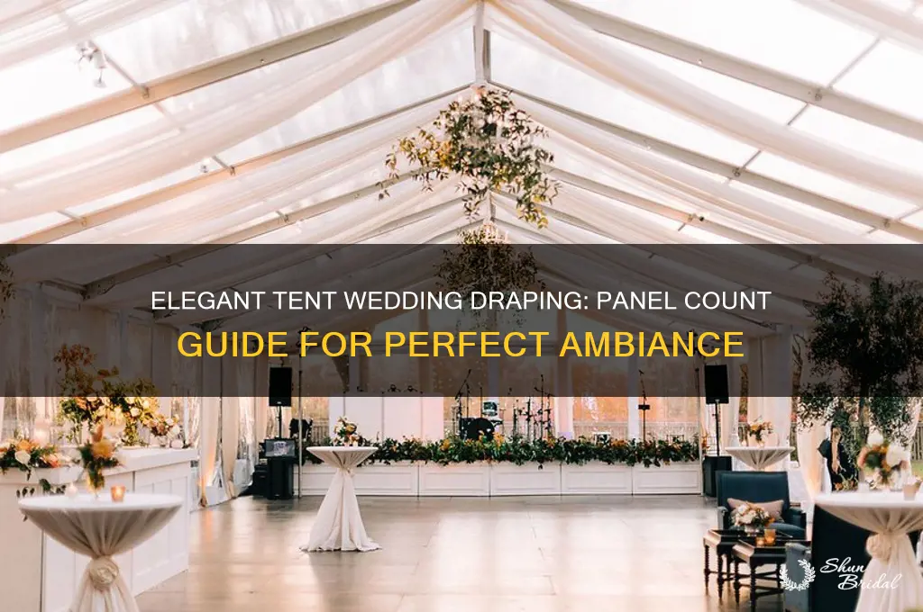how many panels to drape a tent wedding