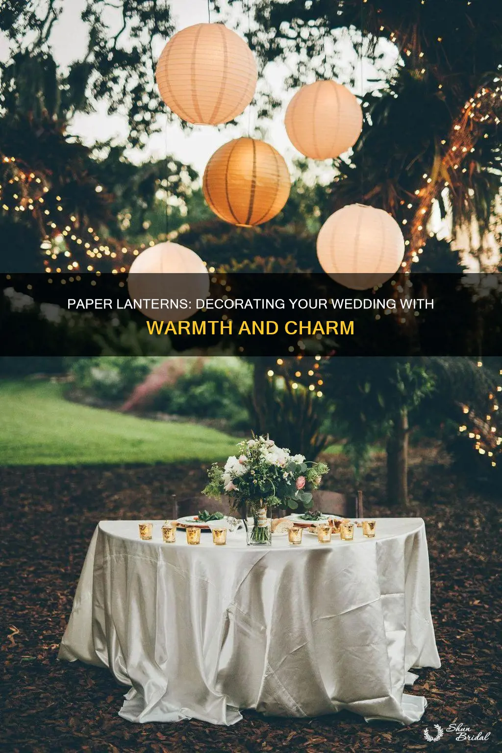 how many paper lanterns do I need wedding