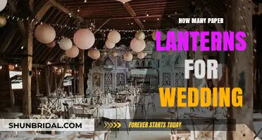Elegant Wedding Decor: Choosing the Perfect Number of Paper Lanterns