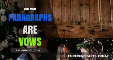 Understanding the Structure of Wedding Vows: Paragraph Count Explained