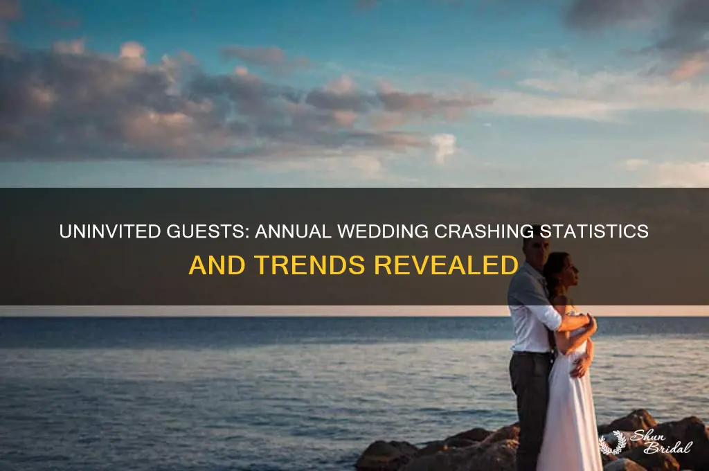 how many people actually crash weddings per year