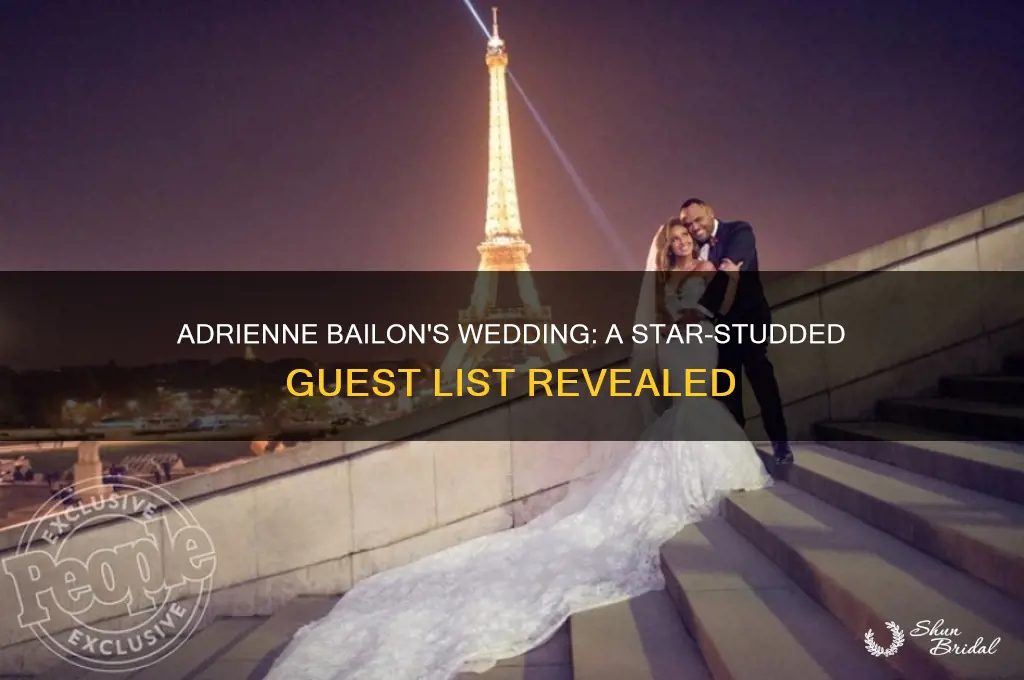 how many people at addriene bailon wedding