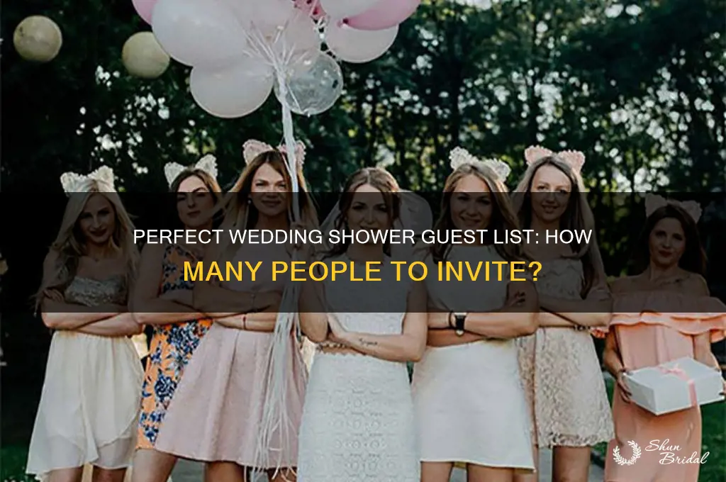 how many people at wedding shower