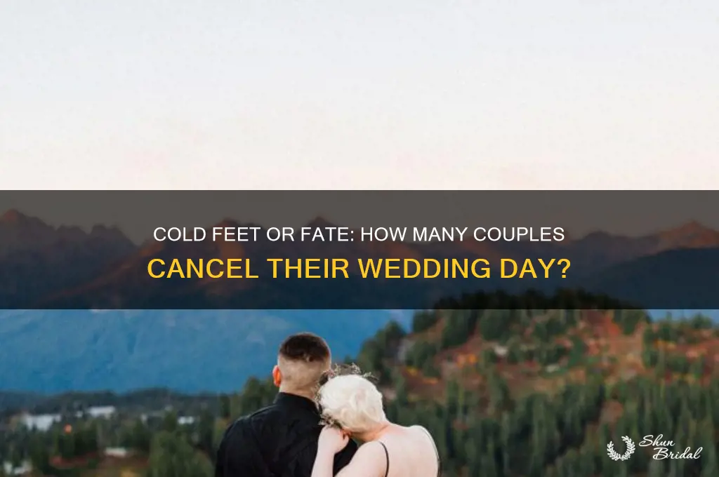 how many people call off the wedding day of