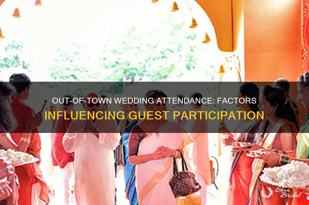 how many people come to out of town wedding