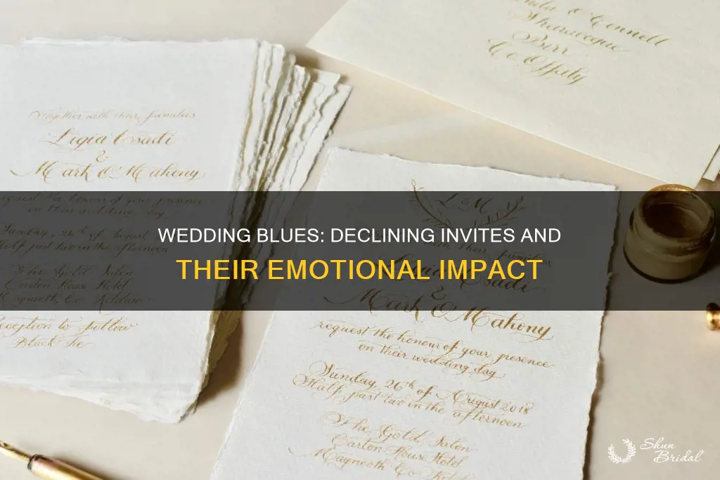 how many people decline wedding invitations