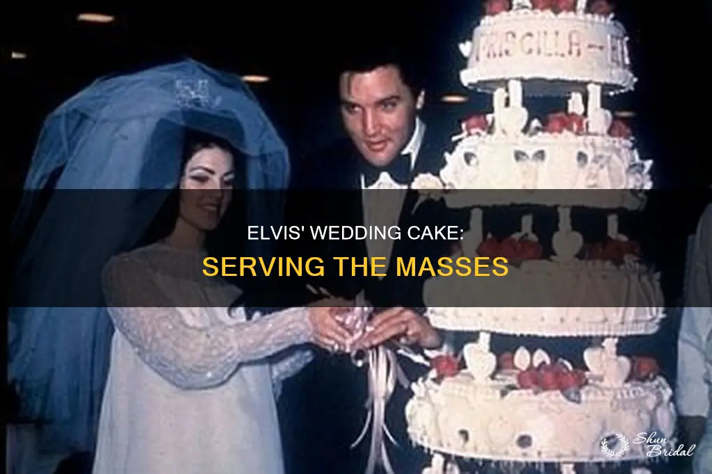 how many people did elvis wedding cake serve