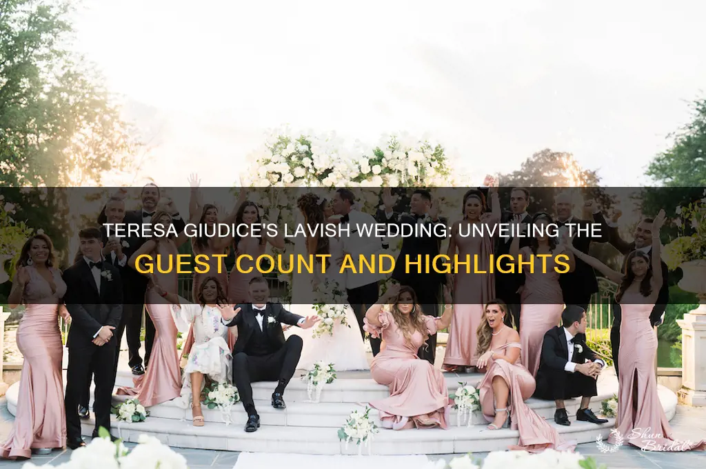 how many people did teresa giudice have at her wedding