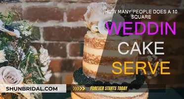 Wedding Cake Serving Guide: 10-Square Cake Portion Planning