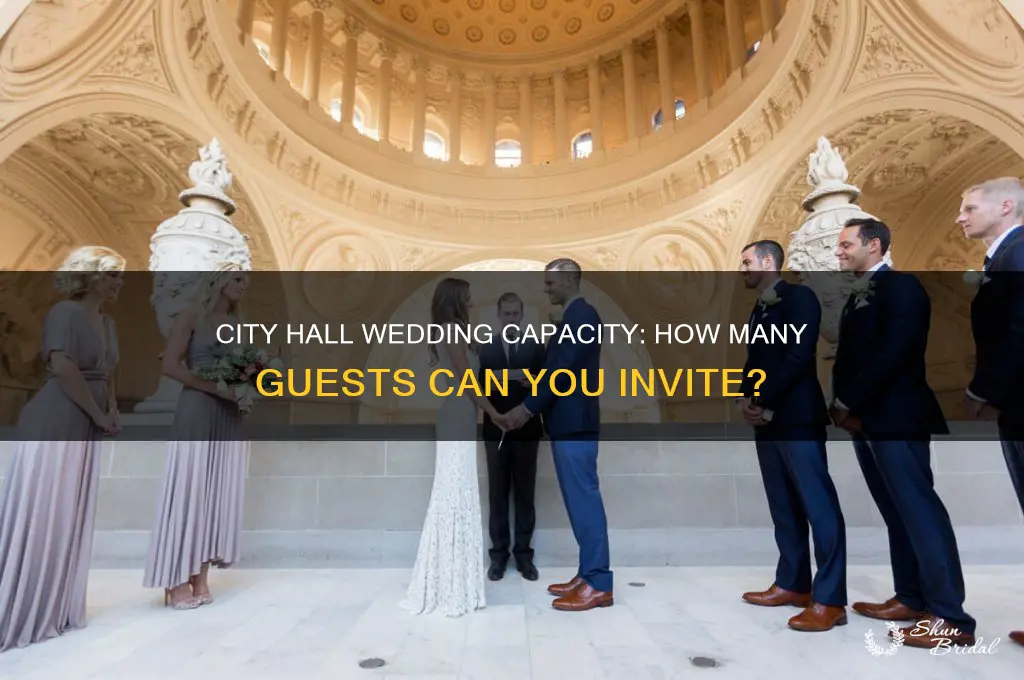 how many people fit in city hall wedding