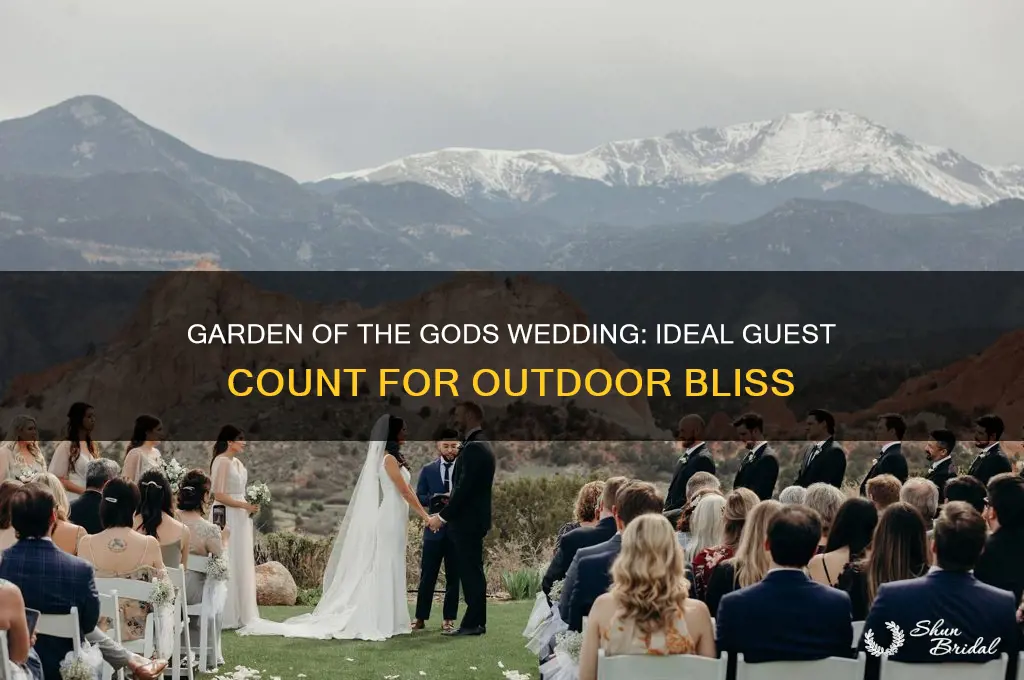 how many people for garden of the gods outdoor wedding
