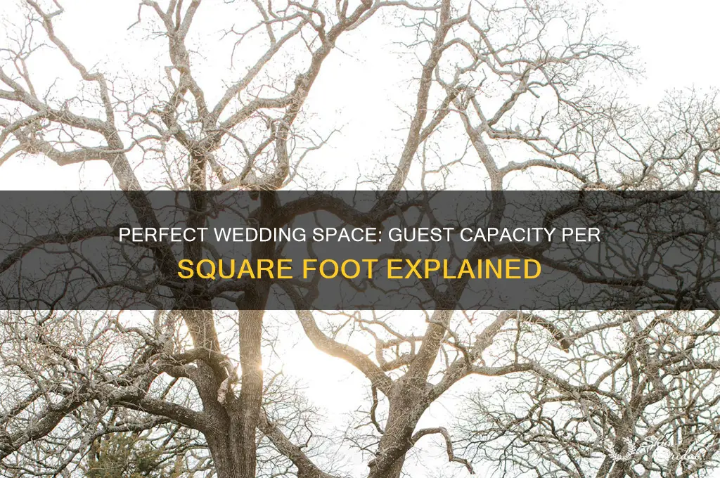 how many people for wedding per squar foot
