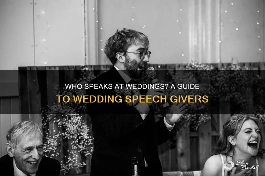 how many people give speeches at weddings