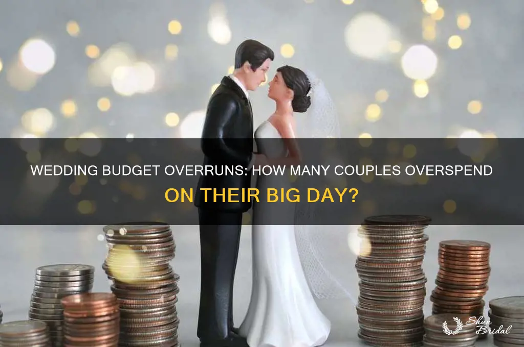 how many people go over their budget for wedding