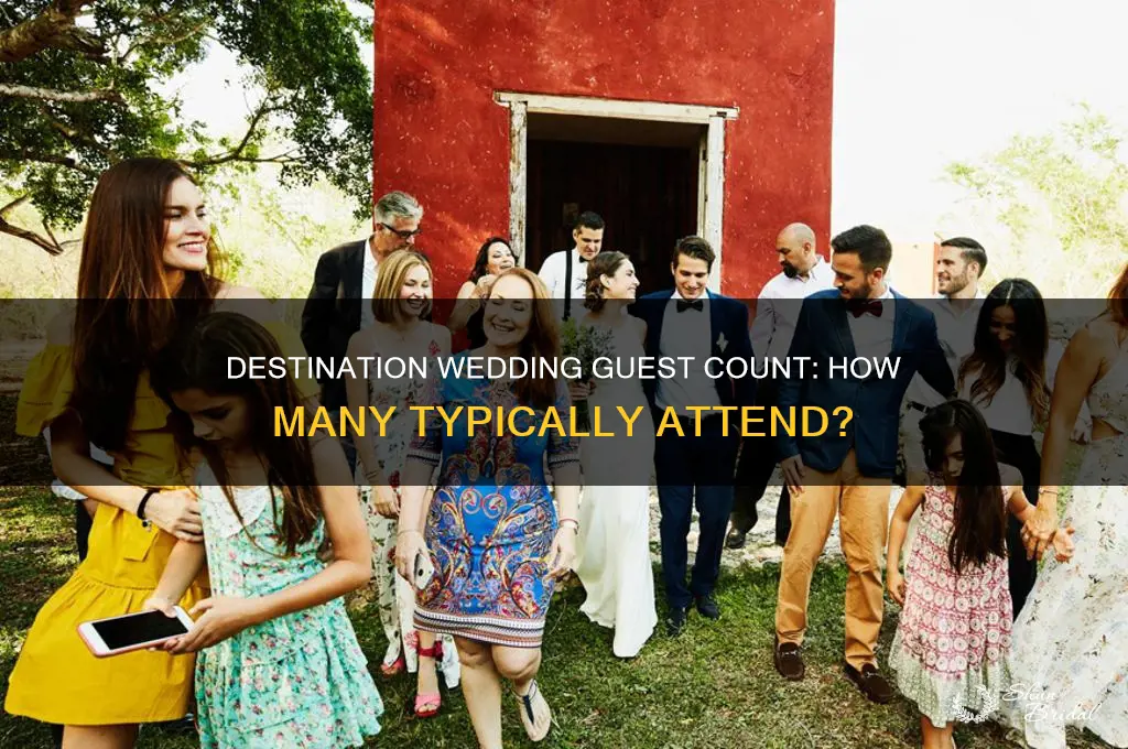 how many people go to a destination wedding