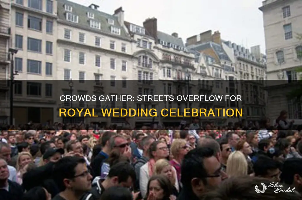 how many people lined the streets for the wedding