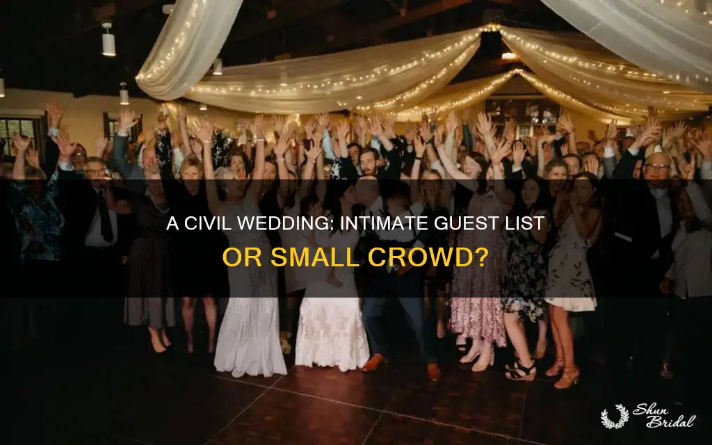 how many people needed for a civil wedding ceremony