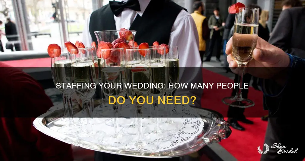 how many people needed to serve a wedding