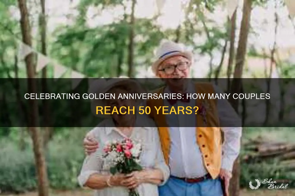 how many people reach a 50th wedding anniversary