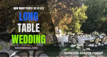 Seating Arrangements: 8-Long Table for a Wedding