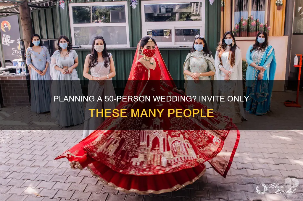 how many people to invite to a 50 person wedding