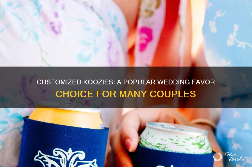 how many people use customized koozies for wedding