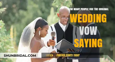 Traditional Wedding Vows: How Many Couples Still Use the Original Wording?
