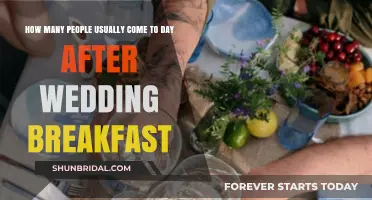 Post-Wedding Breakfast Attendance: Understanding Typical Guest Numbers