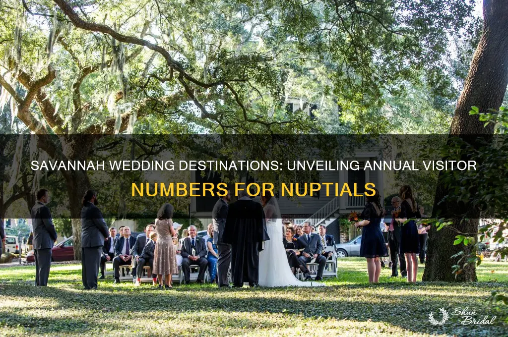 how many people visit savannah for a wedding