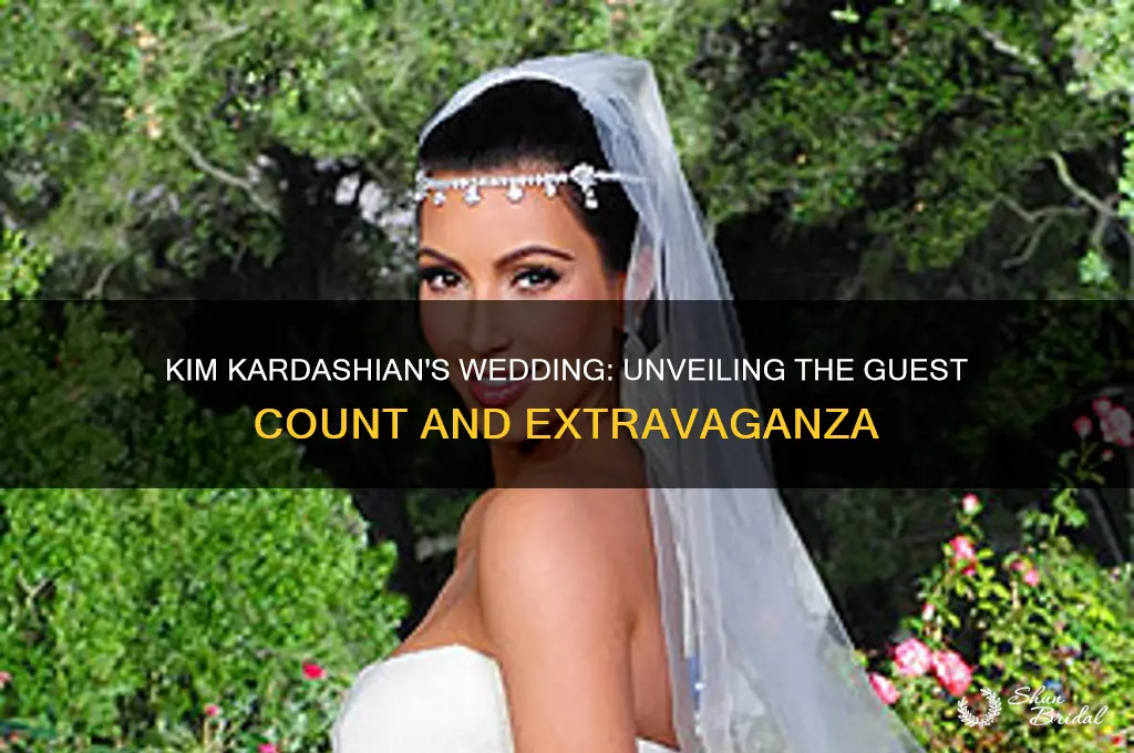 how many people were at kim kardashian