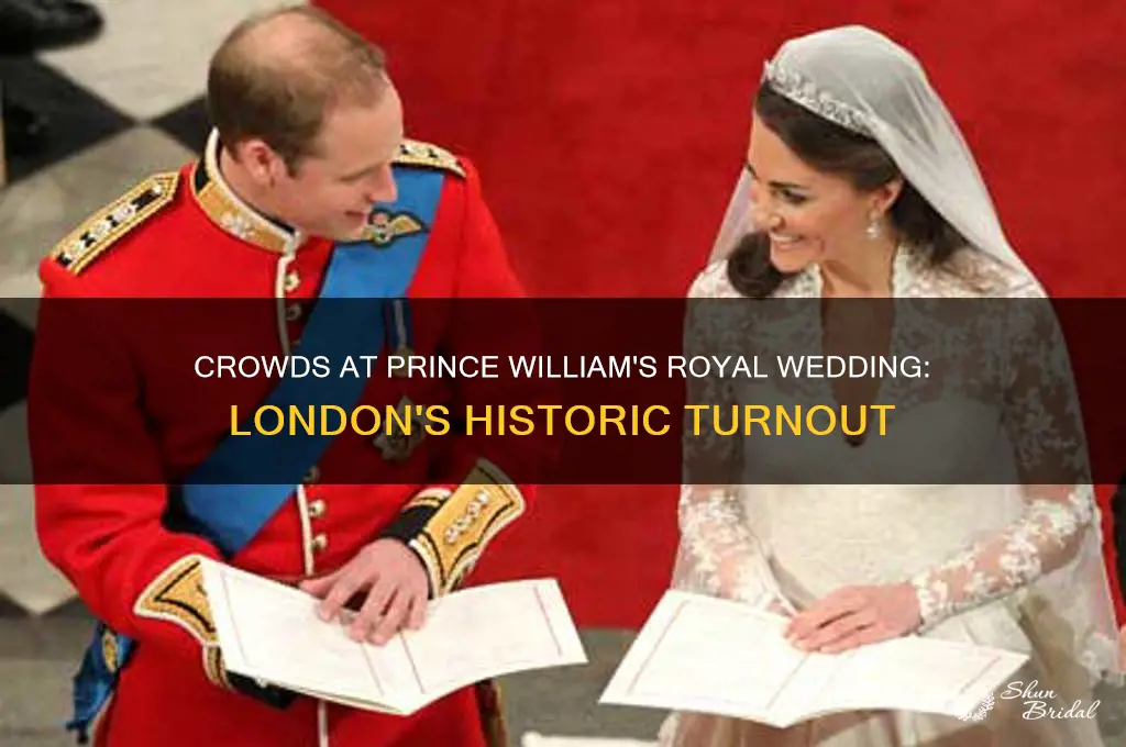how many people were in london at prince williams wedding