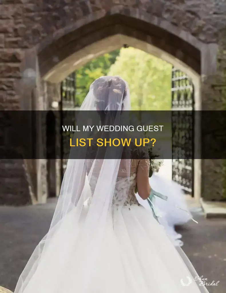 how many people will actually come to my wedding