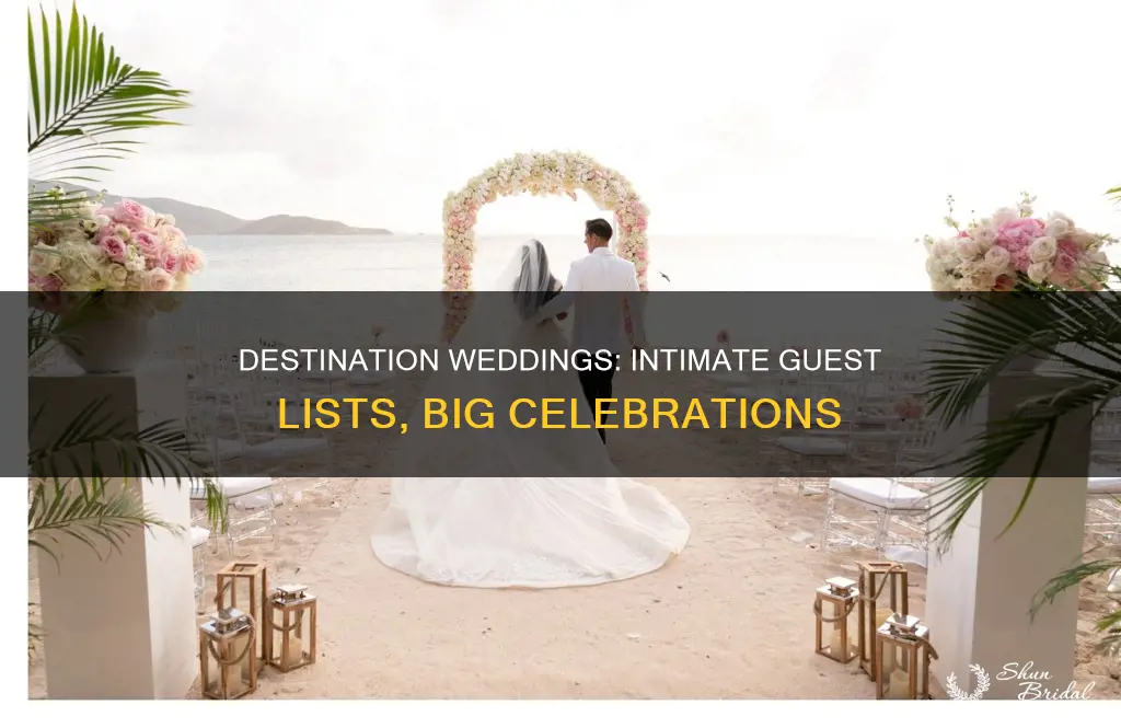 how many people will come to a destination wedding