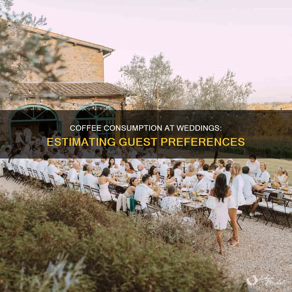 how many people will drink coffee at a wedding