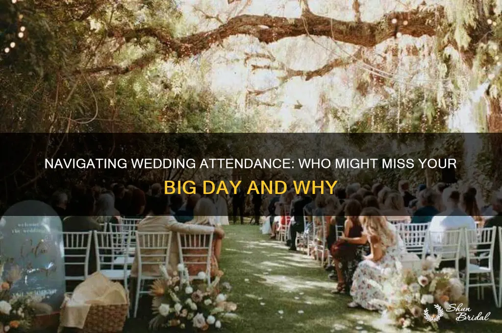 how many people wont come to my wedding