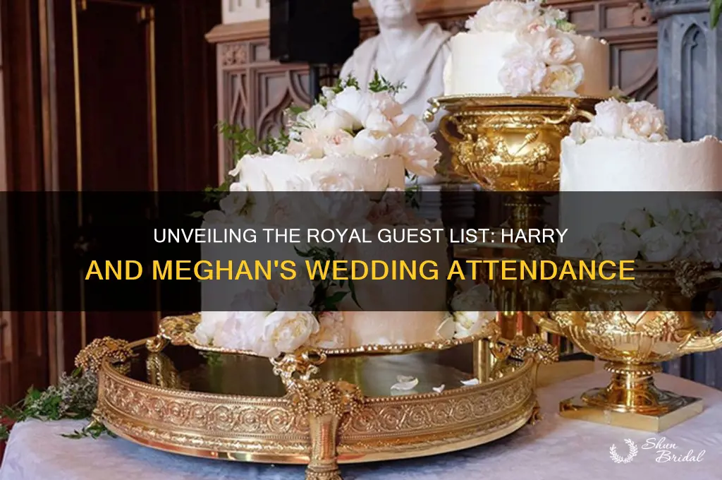 how many peoplw attendedndharry and megans wedding
