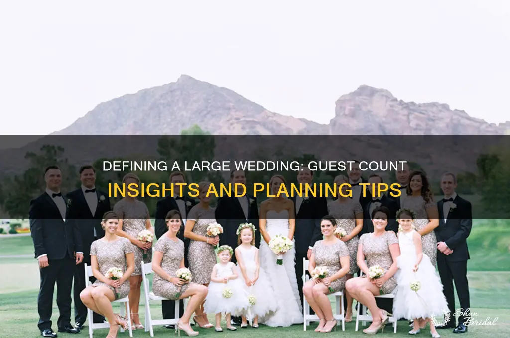 how many peopple is a large wedding