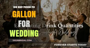 Calculating Wedding Drink Quantities: Persons per Gallon Guide
