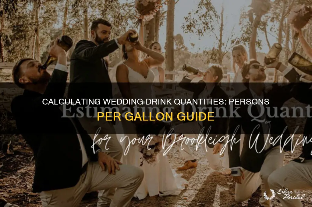 how many persons per gallon for wedding