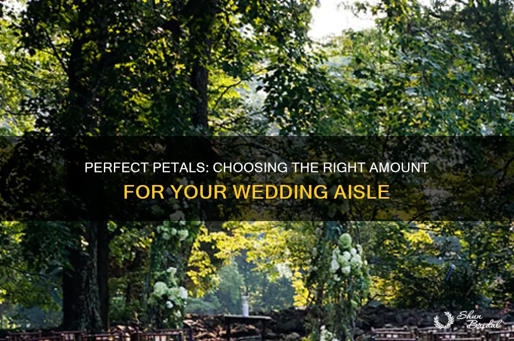 how many petals for wedding aisle